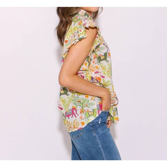 NEW IVY JANE animal fair top in multi - Picture 3 of 4